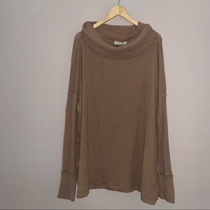 Free people split back ribbed top